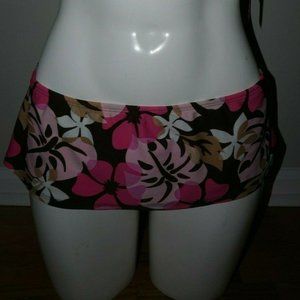 Point Conception GI Joe Hawaii Pink Camo Skirted Swim Pant size L NWT